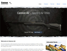 Tablet Screenshot of cannon-air.com